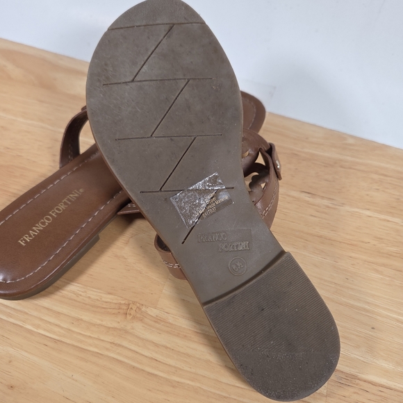 Women's Tan Sandals Franco Fortini Size 6 1/2 - Picture 6 of 6